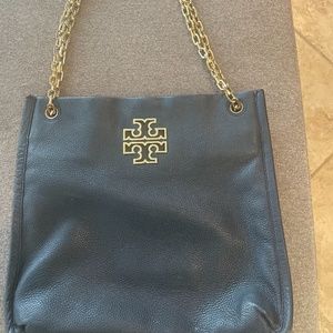 Tory Burch hand bag , gold chain , used